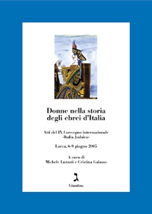 Donne nella storia degli ebrei d Italia Casa Editrice Giuntina